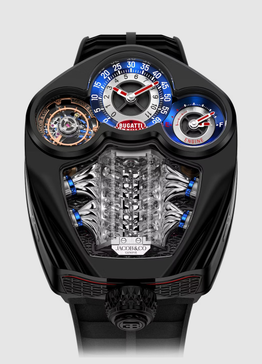 Review Jacob & Co Bugatti Tourbillon Black Titanium BU300.21.AA.AA.A Replica watch